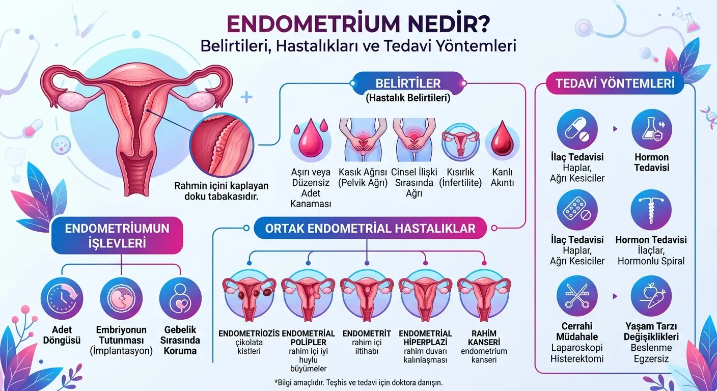 Endometrium Nedir? Belirtileri, Hastalıkları ve Tedavi Yöntemleri 1 Endometrium Nedir Belirtileri, Hastalıkları ve Tedavi Yöntemleri