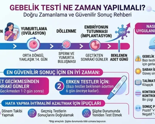 Gebelik Testi Ne Zaman Yapılmalı? Doğru Zamanlama ve Güvenilir Sonuçlar Ne Zaman Belli Olur?