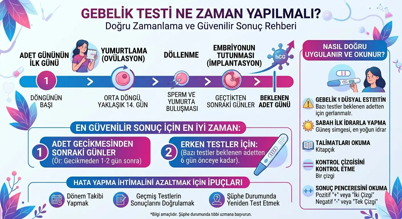 Gebelik Testi Ne Zaman Yapılmalı? Doğru Zamanlama ve Güvenilir Sonuçlar Ne Zaman Belli Olur? 1 Gebelik Testi Ne Zaman Yapılmalı